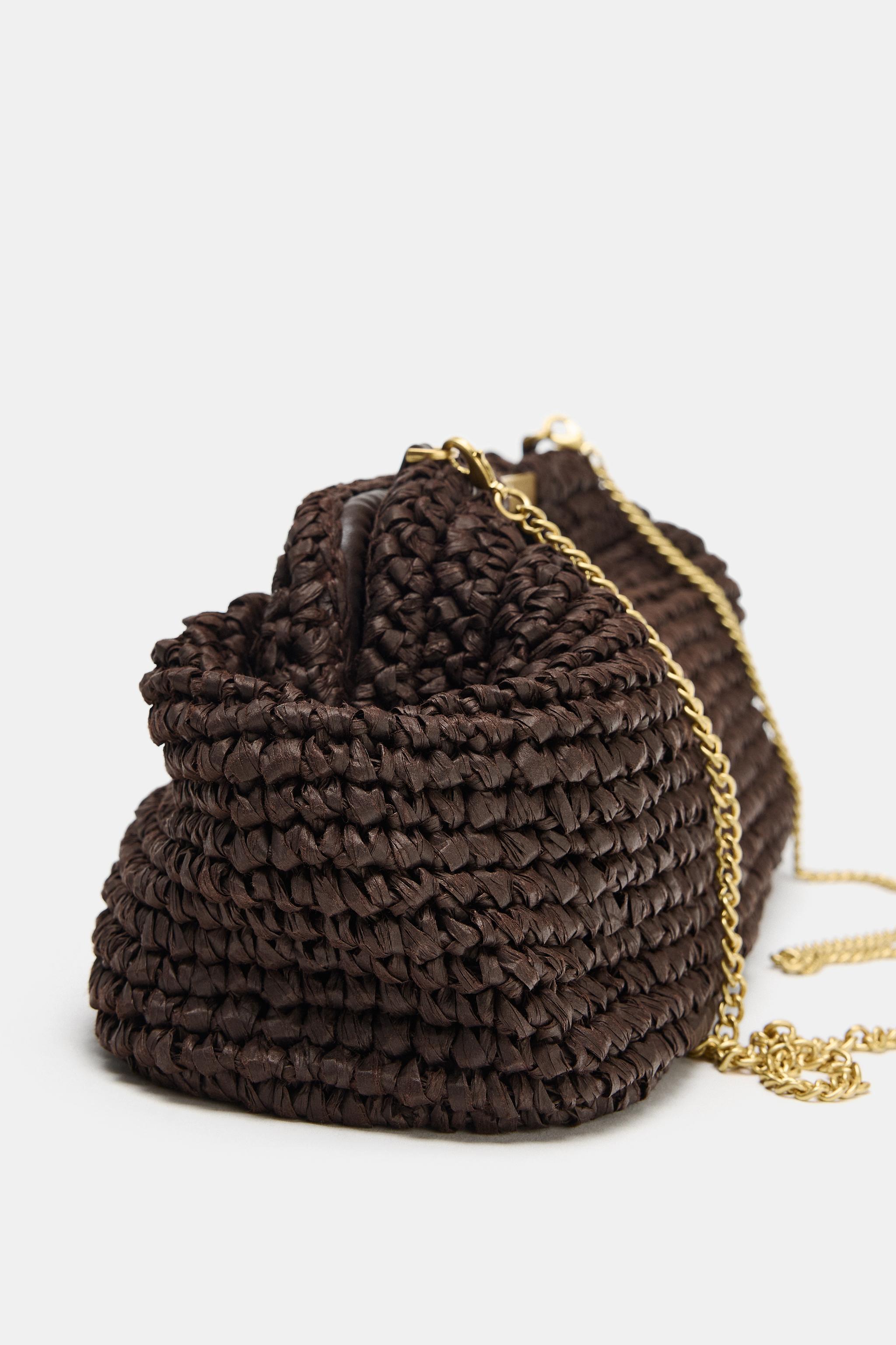 SAC ENVELOPPE À PARTIE PRINCIPALE TRESSÉE